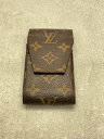 【中古】LOUIS VUITTON◆エテュイ・シガレット_モノグラム・キャンバス_BRW/--/BRW/メンズ【服飾雑貨他】