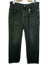 【中古】Levi’s◆ボトム/38/デニム/BLK/90s/550/後染め/裾ダメージ【メンズウェア】