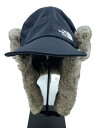 【中古】THE NORTH FACE◆FRONTIER CAP/フロンティアキャップ/フライトキャップ/L/ナイロン/ブラック/メンズ/NN42241【服飾雑貨他】