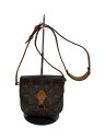 【中古】LOUIS VUITTON◆サンクルーPM_モノグラム・キャンバス_BRW/PVC/BRW/総柄【バッグ】