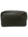 【中古】LOUIS VUITTON◆トゥルース・トワレット28_モノグラム・キャンバス_BRW/PVC/BRW【バッグ】