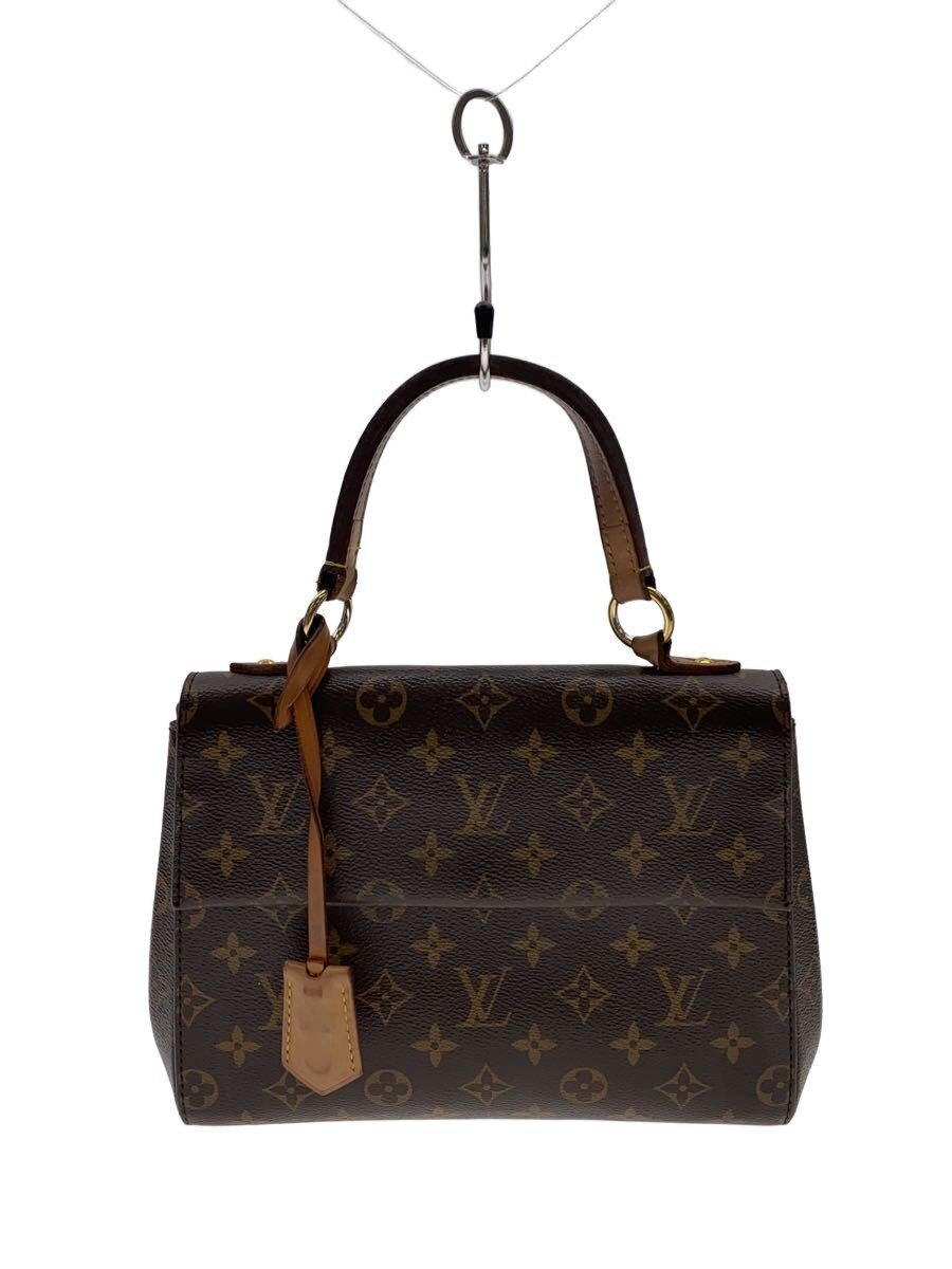 VANESSA BRUNO - 【中古】LOUIS VUITTON◆クリュニーBB_モノグラム・キャンバス_マロン×フューシャ/PVC/BRW【バッグ】