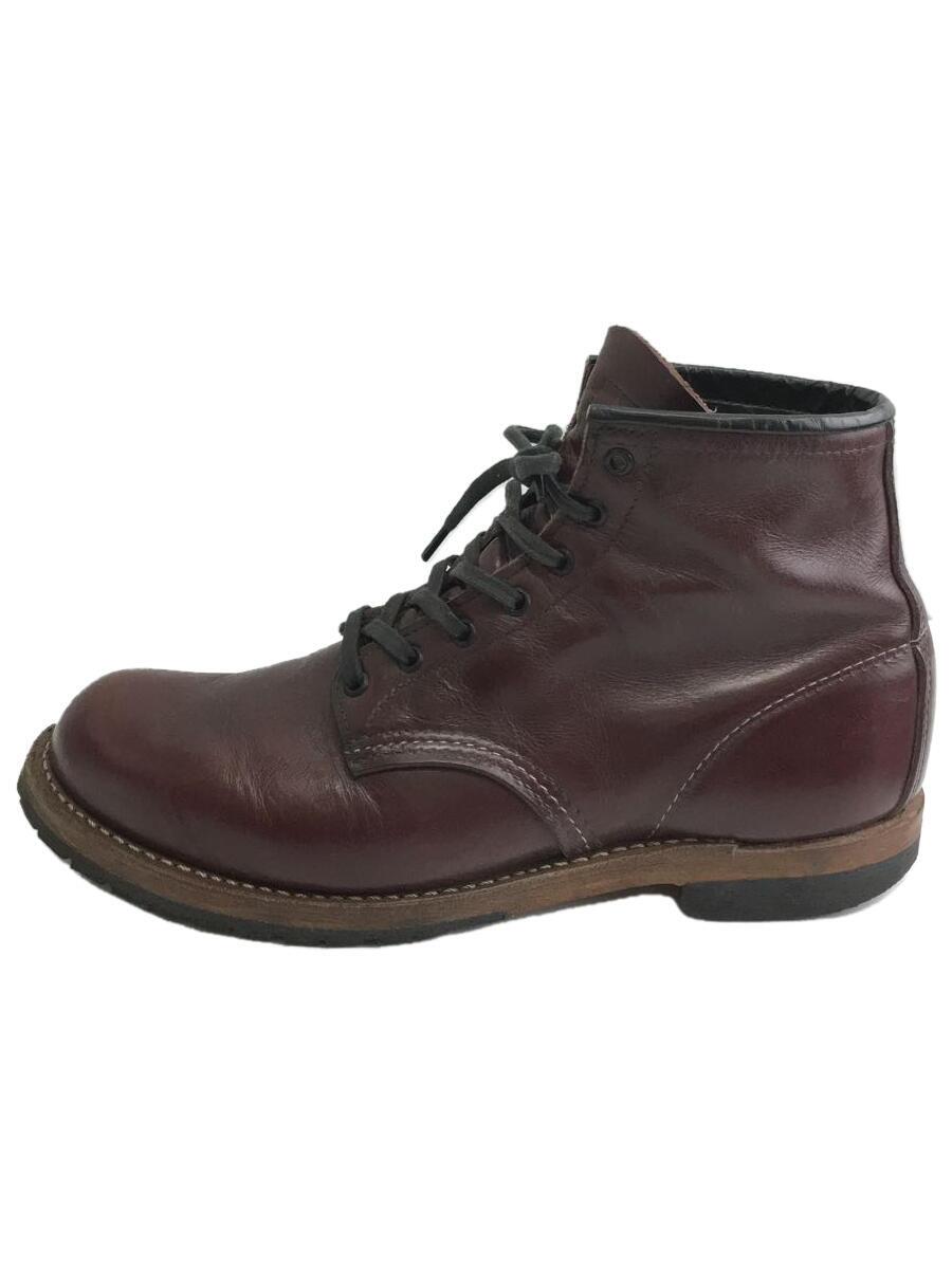 【中古】RED WING◆BECKMAN BOOT/ベックマンブーツ/27cm/BRW/レザー【シューズ】