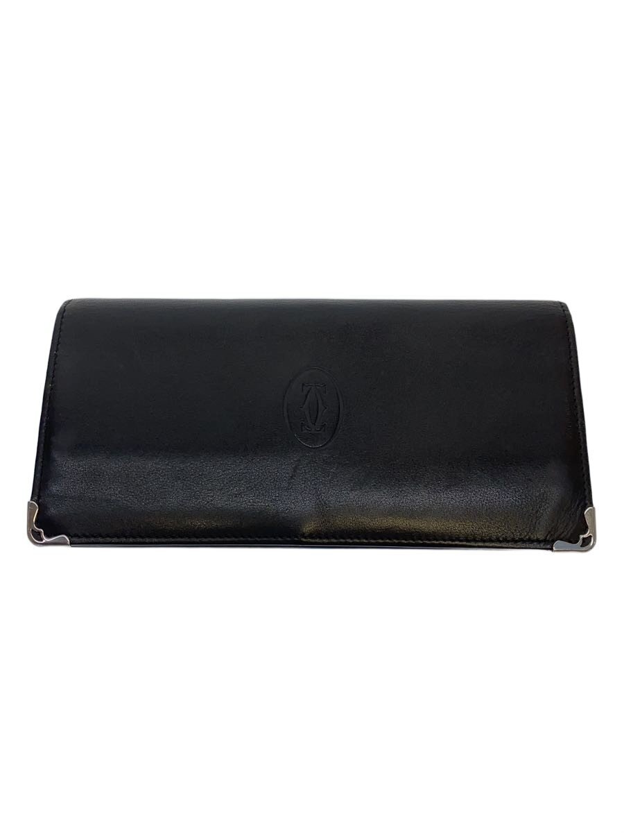 【中古】Cartier◆長財布/--/BLK/レディ