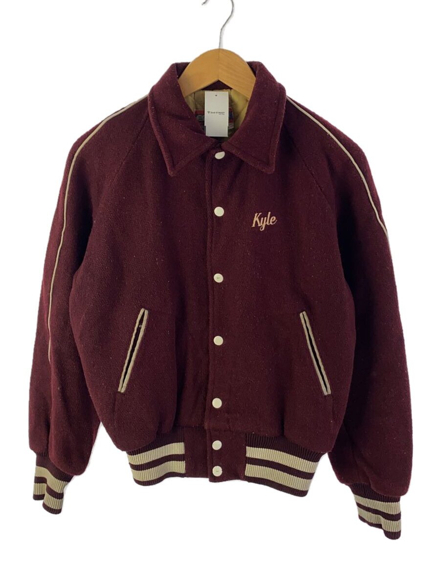 【中古】70s/empire/スタジャン/S/ウール/BRD/無地【メンズウェア】