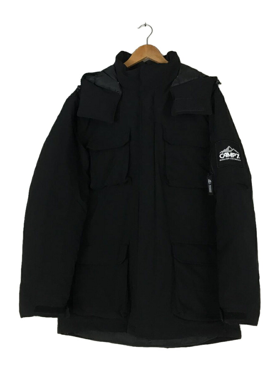 【中古】CAMP7◆EXPLORER DOWN JACKET/L/ポリエステル/ブラック/CP4301616103【メンズウェア】