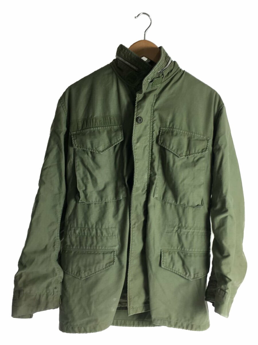【中古】US.ARMY◆M-65/2nd/フィールドジャケット/アルミジップ/60s~70s/ミリタリージャケット/コットン/カーキ【メンズウェア】