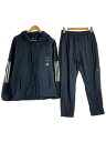【中古】adidas◆ウィンドブレーカー/セットアップ/スポーツウェアー/上:L/下:M/NVY/ED1999/ED2002【スポーツ】