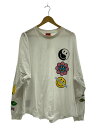 Paragraph◆22SS/Flower smile Long sleeve t-shirt/コットン/WHT/プリント