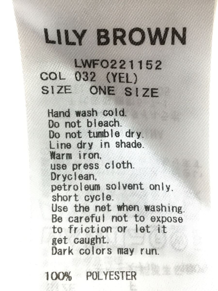 【中古】Lily Brown◆長袖ワンピース/one/ポリエステル/YLW/無地/LWFO221152【レディースウェア】