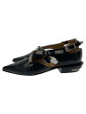 【中古】TOGA◆フラットパンプス/38/BLK【シューズ】