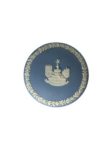 【中古】WEDGWOOD◆インテリア雑貨/BLU/ジャスパー/小物入れ【インテリア小物・日用雑貨】