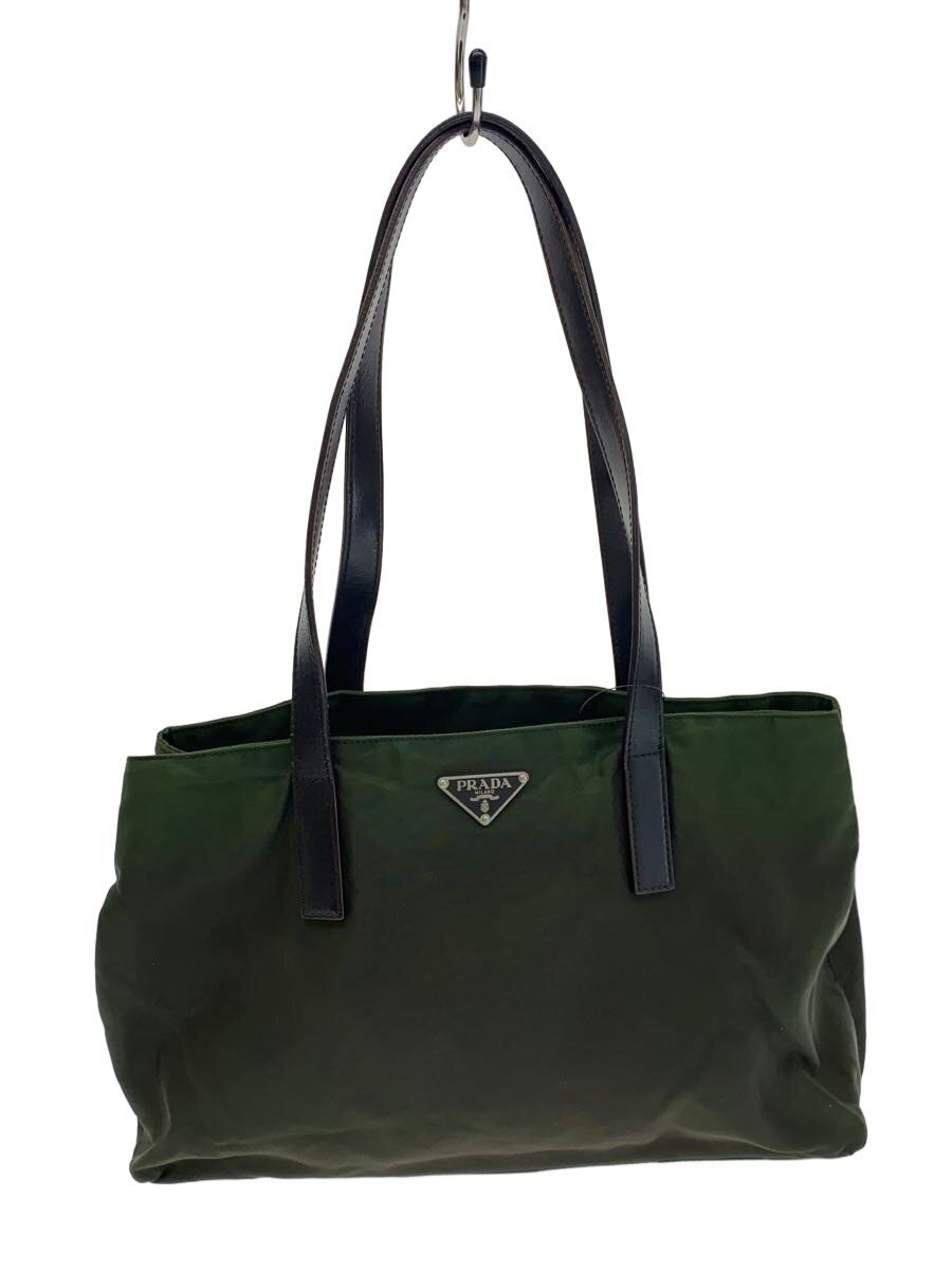 【中古】PRADA◆トートバッグ/--/GRN【バッグ】