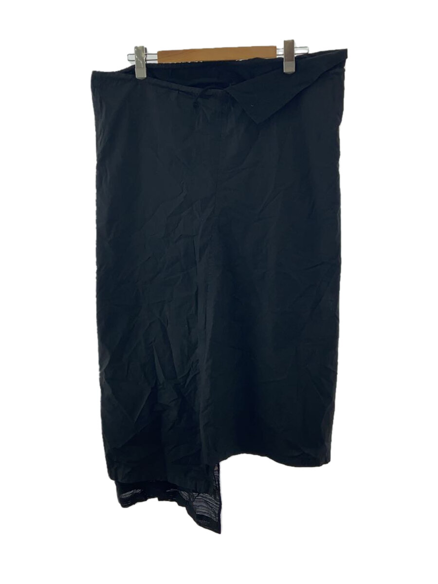【中古】YOHJI YAMAMOTO◆スカート/1/コットン/ブラック/黒/FC-SO8-803/made in japan/日本製/レディース/【レディースウェア】