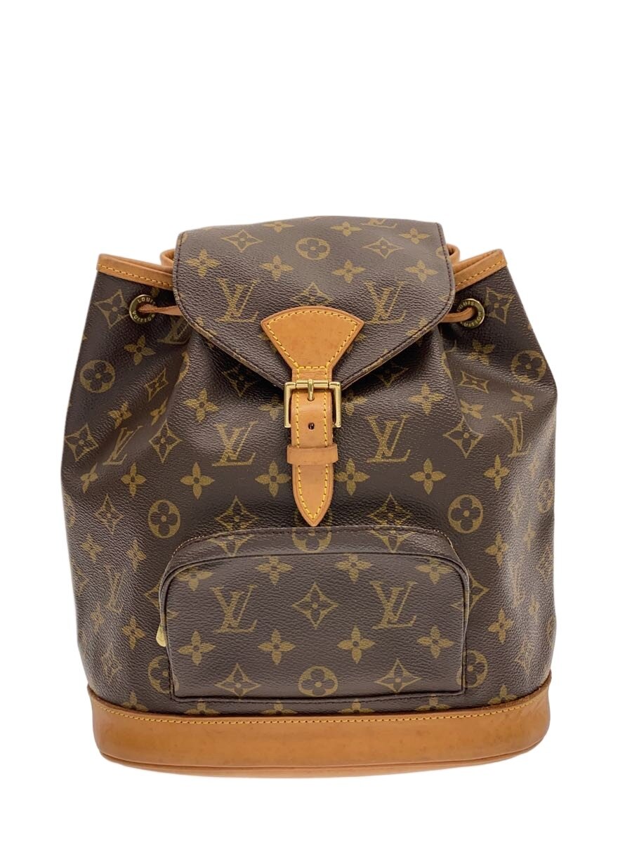 LOUIS VUITTON - 【中古】LOUIS VUITTON◆モンスリMM/モノグラム/キャンバス/PVC/BRW【バッグ】