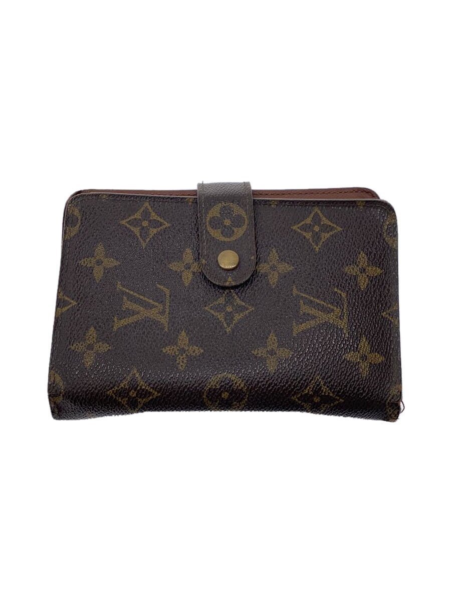 Rakuten - 【中古】LOUIS VUITTON◆ポルト・パピエ・ジップ_モノグラム・キャンバス/PVC/ストライプ/角擦れ大/反り大【服飾雑貨他】