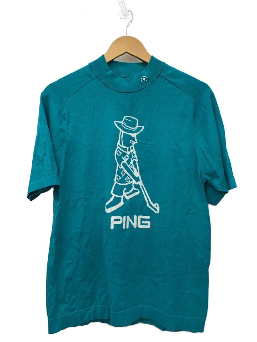 【中古】PING◆ゴルフウェア/Mr.PINGニットハイネックシャツ/スポーツウェアー/L/グリーン/621-3175203【スポーツ】