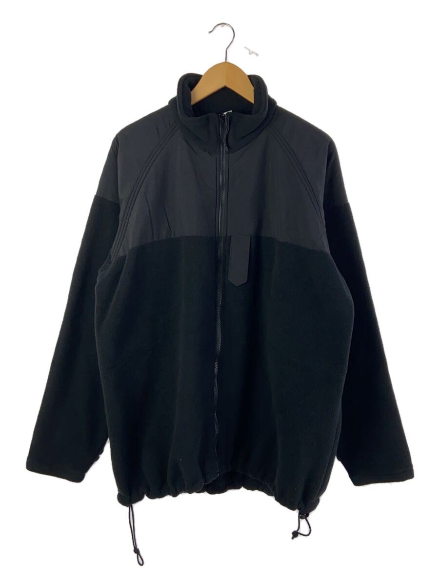 【中古】US.NAVY◆フリースジャケット/--/ポリエステル/BLK【メンズウェア】