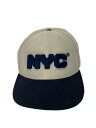 【中古】NEW ERA◆キャップ/7 3/8/ポリエステル/WHT/メンズ【服飾雑貨他】
