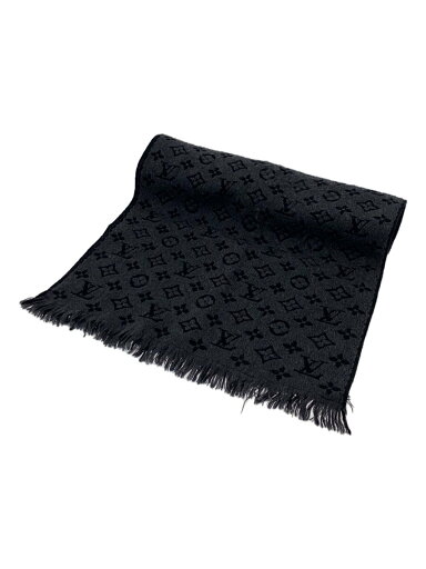 【中古】LOUIS VUITTON◆エシャルプクラシック_モノグラム_BLK/ウール/BLK/レディース【服飾雑貨他】 【中古】LOUIS VUITTON◆エシャルプクラシック_モノグラム_BLK/ウール/BLK/レディース【服飾雑貨他】