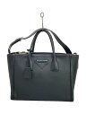 【中古】PRADA◆ショルダーバッグ/牛革/BLK/無地/1BA183【バッグ】