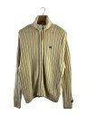 【中古】SATUR◆ニット・セーター(薄手)/XL/コットン/CRM/無地/sa243mkc02【メンズウェア】