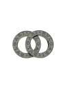 【中古】BVLGARI◆傷有/ダブルリングロゴ/ペンダントトップ/SV925/シルバー/メンズ【服飾雑貨他】