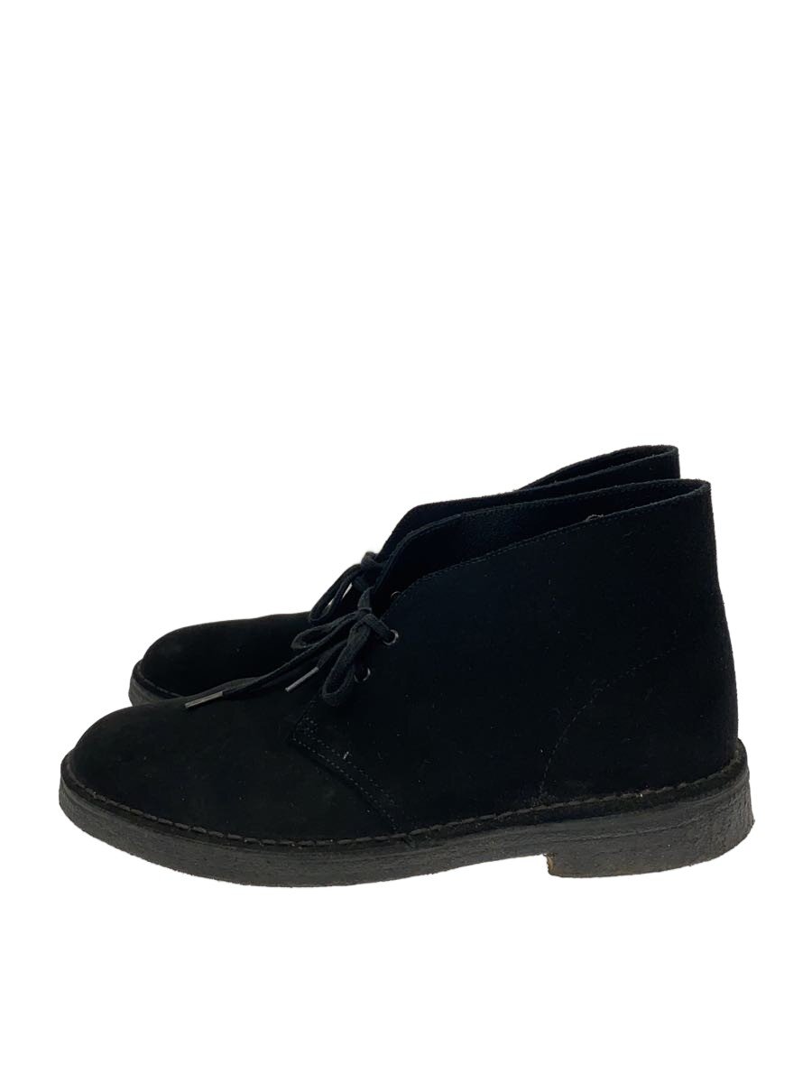【中古】Clarks◆ブーツ/26.5cm/BLK/スウェード【シューズ】