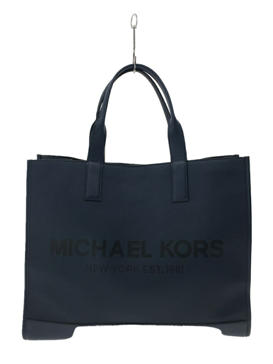 【中古】MICHAEL KORS◆トートバッグ/レザー/NVY/37F2LCOT4L【バッグ】