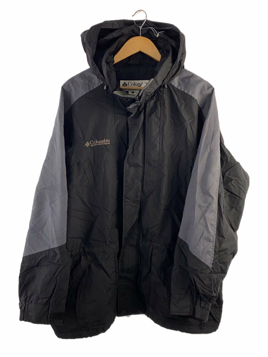【中古】Columbia◆マウンテンパーカー/ナイロンジャケット/LL/ポリエステル/BLK/F6 SM 7160【メンズウェア】
