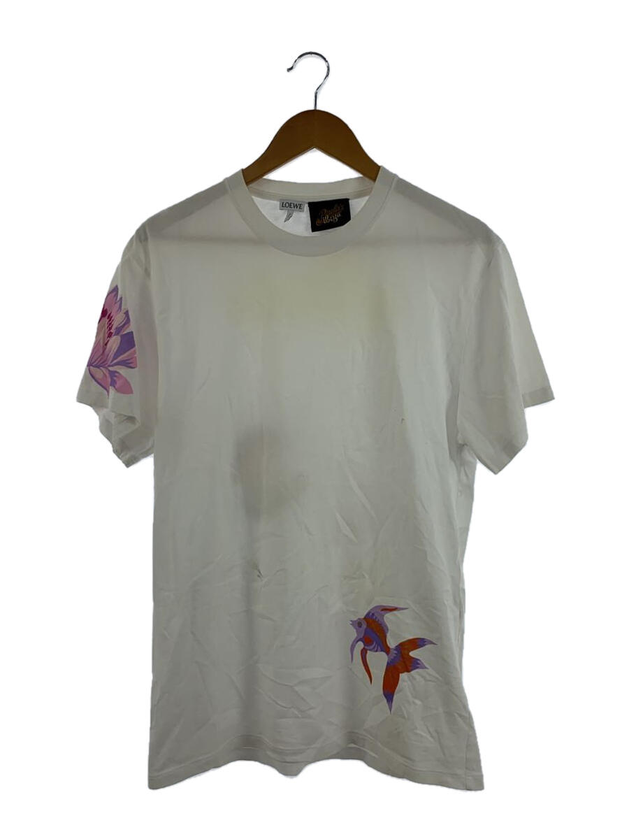 【中古】LOEWE◆Tシャツ/S/コットン/WHT/H616341X49【メンズウェア】