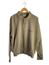 【中古】ESSENTIALS◆ラガーシャツ/スウェット/ポロシャツ/S/コットン/BRW/シミ有【メンズウェア】