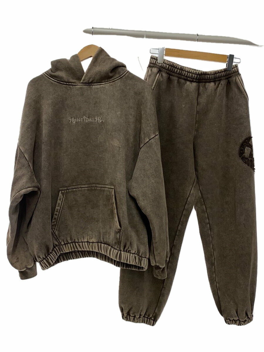 Rakuten - 【中古】HTH(Hotter than Hell)◆vintage like Heart Logo Hoodie/セットアップ/FREE/コットン/グレー/HT1151//【メンズウェア】