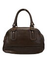 【中古】LONGCHAMP◆ボストンバッグ/レザー/BRW/0806252【バッグ】