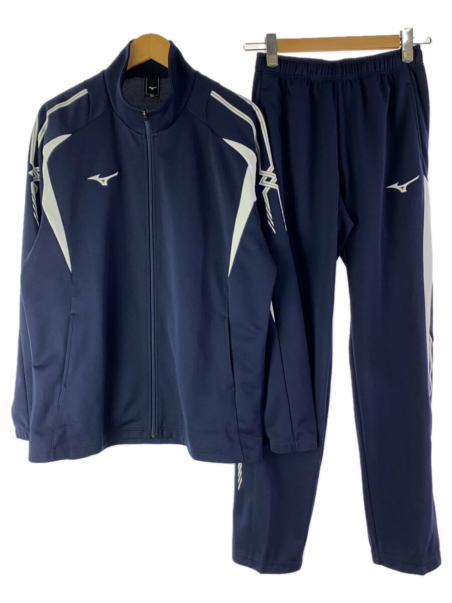 【中古】MIZUNO◆セットアップ/XXL/ポリエステル/NVY/無地/32JC8001【メンズウェア】