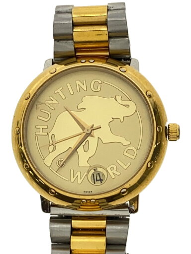 【中古】HUNTING WORLD◆クォーツ腕時計/アナログ/ステンレス//【服飾雑貨他】 【中古】HUNTING WORLD◆クォーツ腕時計/アナログ/ステンレス//【服飾雑貨他】