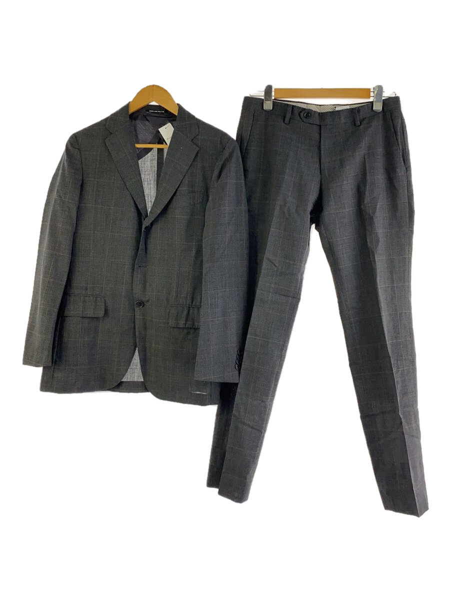 【中古】UNITED ARROWS green label relaxing◆セットアップスーツ薄手/グレー/Roger La Viale/46/ウール/チェック/3121-161-2003【メンズウェア】