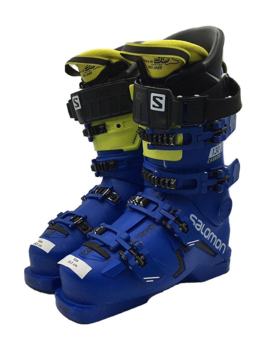 【中古】salomon◆スキーブーツ/24.5cm/BLU/アダルト【スポーツ】