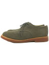 【中古】WALK-OVER◆ドレスシューズ/7M/GRY/ WALK-OVER DERBY GREY SUEDE/中古/セカスト【シューズ】