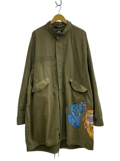 【中古】STUSSY◆モッズコート/L/コットン/KHK【メンズウェア】 【中古】STUSSY◆モッズコート/L/コットン/KHK【メンズウェア】