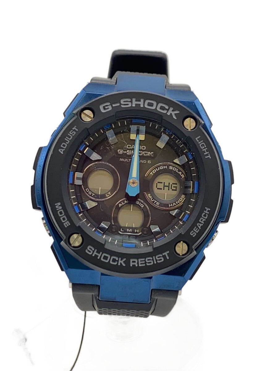【中古】CASIO◆ソーラー腕時計・G-SHOCK/デジアナ/BLK【服飾雑貨他】