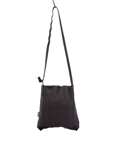 【中古】me ISSEY MIYAKE◆トランクパンチグプリーツバッグ/ショルダーバッグ/--/GRY/無地【バッグ】 【中古】me ISSEY MIYAKE◆トランクパンチグプリーツバッグ/ショルダーバッグ/--/GRY/無地【バッグ】