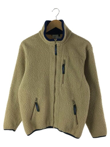 【中古】L.L.Bean◆80s/フリースジャケット/ベージュ/ボア潰れ有【メンズウェア】 【中古】L.L.Bean◆80s/フリースジャケット/ベージュ/ボア潰れ有【メンズウェア】