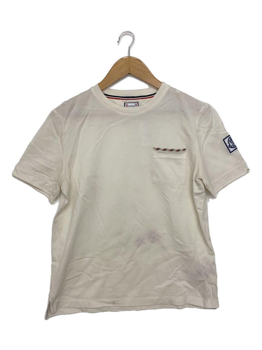 MONCLER◆Tシャツ/M/コットン/WHT/無地/RCOM-17-45/MAGLIA T-SHART