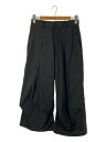 【中古】Y’s◆ボトム/1/コットン/BLK/無地/YR-P30-026/TWILL PANTS/黒/タック/レディース【レディースウェア】