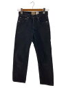 【中古】THE SHISHIKUI◆ボトム/24/デニム/BLK/0128-0224/CLASSIC DENIM【レディースウェア】