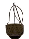 【中古】FENDI◆ショルダーバッグ/PVC/BRW/総柄【バッグ】