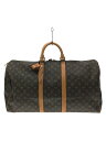【中古】LOUIS VUITTON◆キーポル55_モノグラム_BRW/PVC/BRW【バッグ】