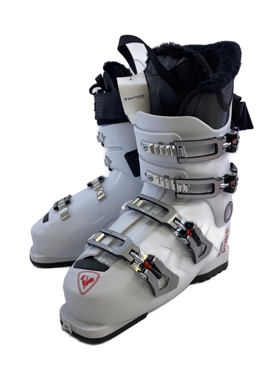 【中古】ROSSIGNOL◆スキーブーツ/24.5cm/WHT/Pure Comfort 60【スポーツ】