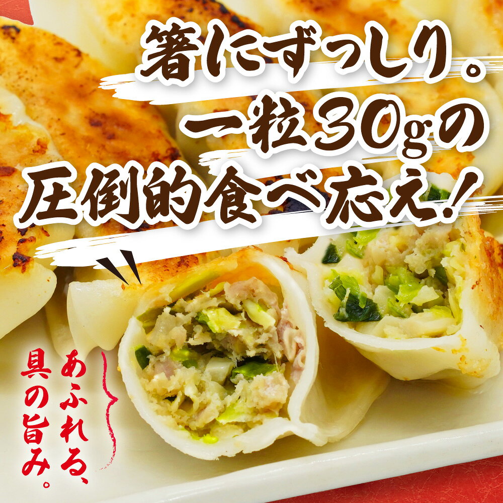焼餃子 30g 焼き餃子 大きい餃子 餃子取り寄せ 冷凍餃子 ギョーザ ぎょうざ ギョウザ 肉焼餃子 肉汁餃子 お取り寄せ惣菜 冷凍中華 ビールに合うおつまみ ビールのつまみ 豚肉 野菜 おかず おつまみ 惣菜 点心 大きい 肉汁 にんにく お取り寄せ すぐ届く 送料無料 jun-tokyo-10000055 GOLDJUN サンプル画像2